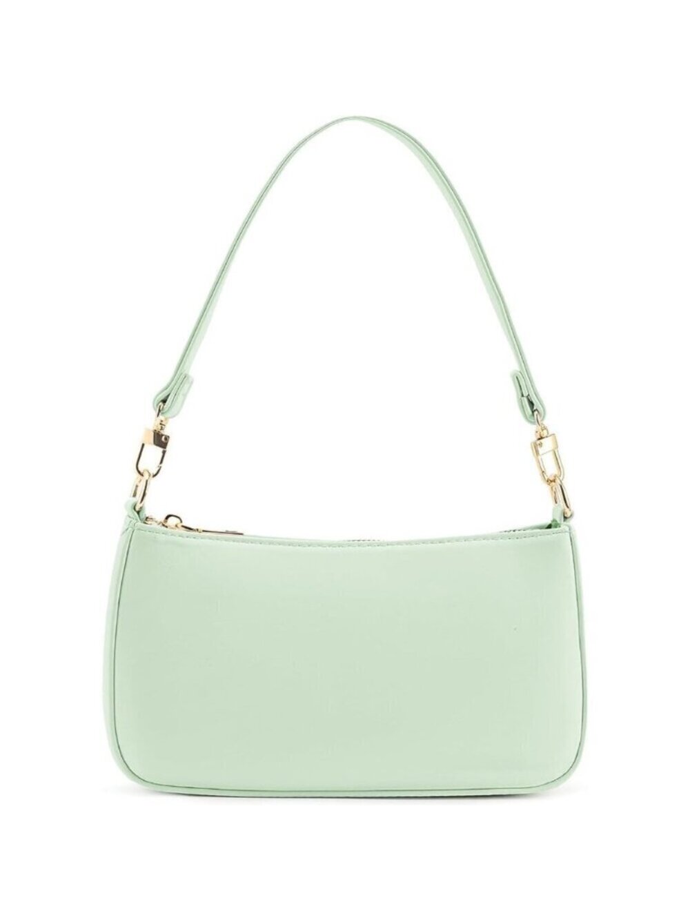 Women Light Green Retro Vegan Leather Polyester Lining Classic Tote HandBag